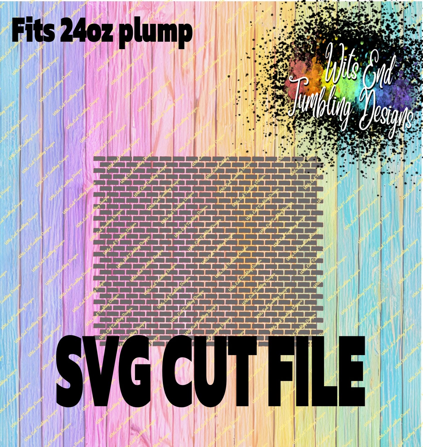 Mini Bricks SVG CUT file for 24 and 32 plumps **DIGITAL DOWNLOAD ONLY**