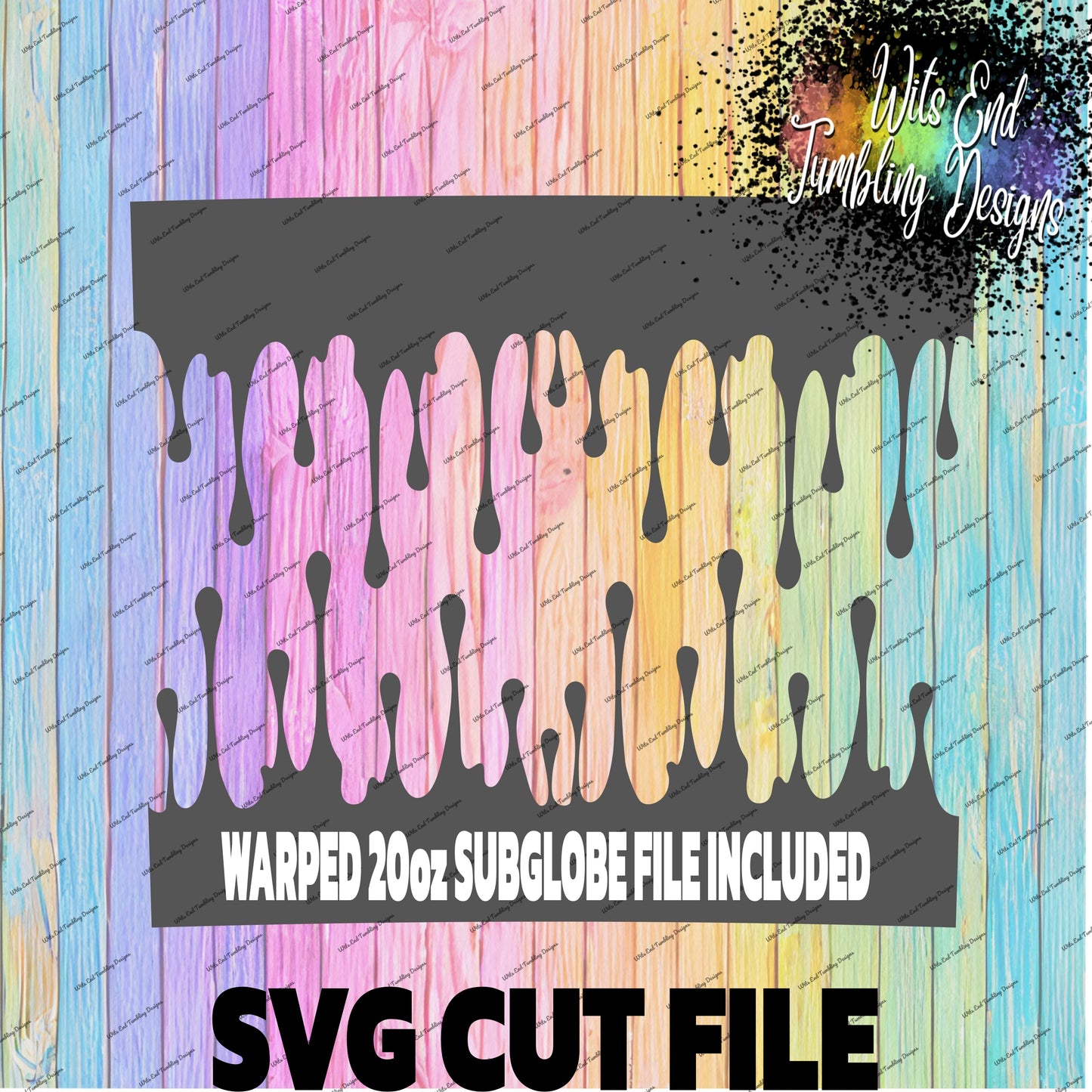 Double drips SVG CUT FILE **DIGITAL DOWNLOAD ONLY**