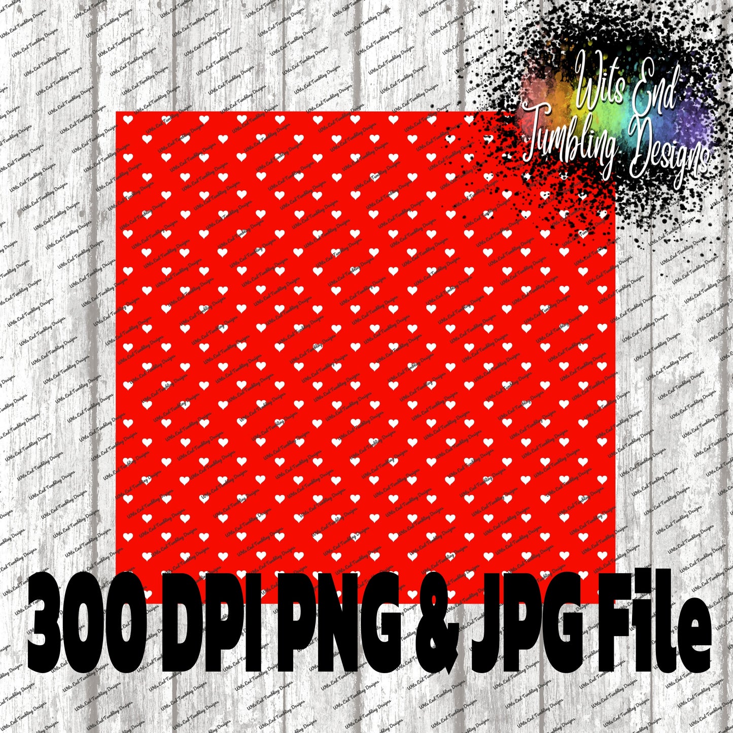 Heart-ka Dots a Seamless heart polka dot pattern SVG CUT FILE, 300 DPI PNG, & 300 DPI JPG ** DIGITAL DOWNLOAD**