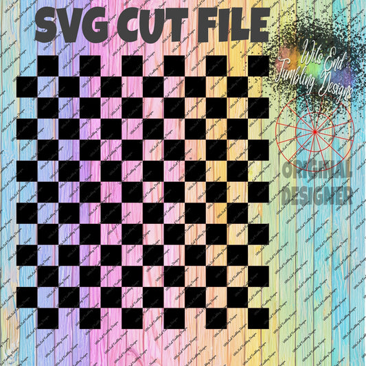All Checkered Out Seamless with BOTTOM SVG CUT FILE **DIGITAL DOWNLOAD ONLY**