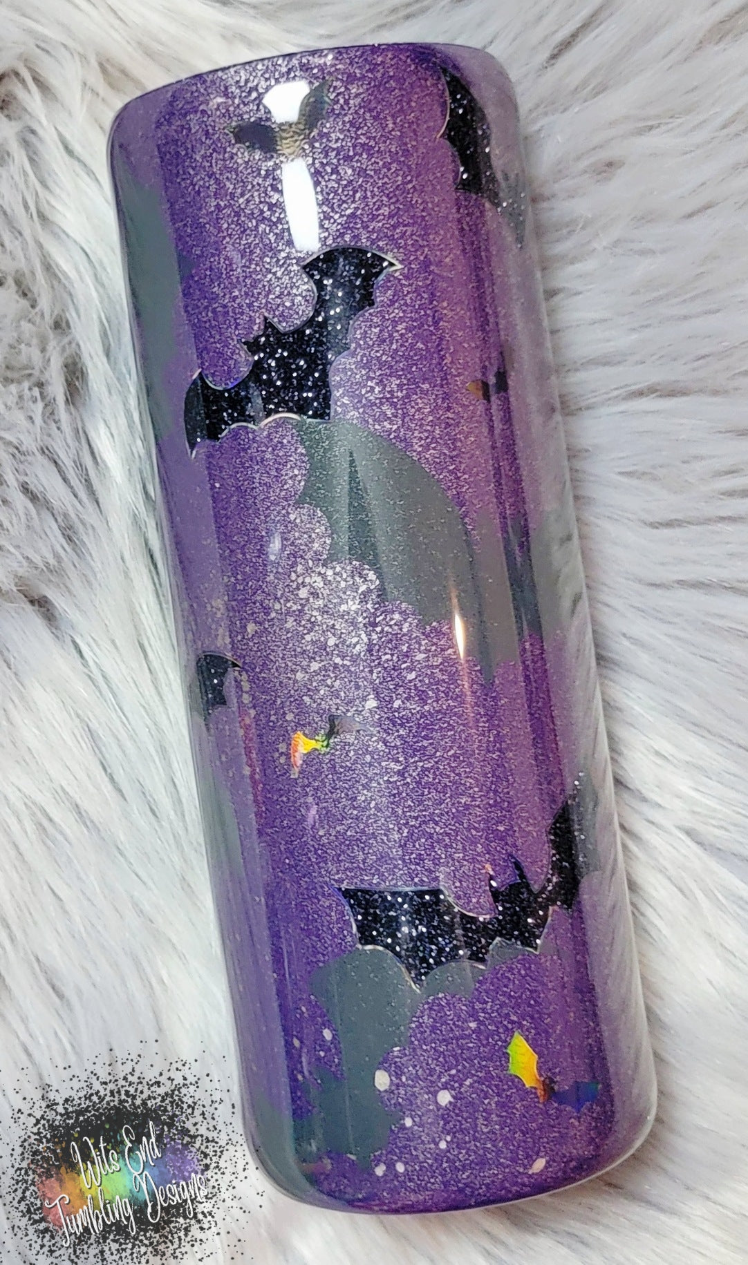 24oz batty layered peekaboo tumbler