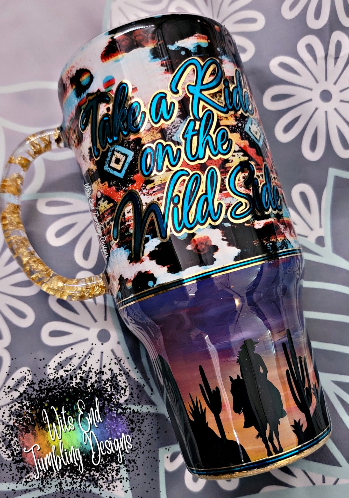 Take a ride on the wild side 24oz tumbler